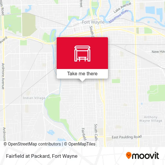 Fairfield at Packard map