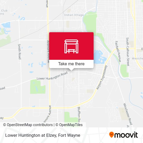 Lower Huntington at Elzey map