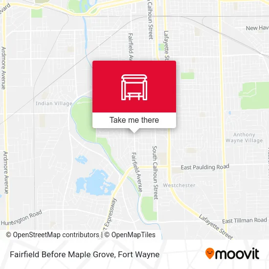 Mapa de Fairfield Before Maple Grove