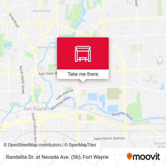Randallia Dr. at Nevada Ave. (Sb) map