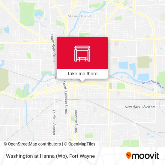 Mapa de Washington at Hanna (Wb)