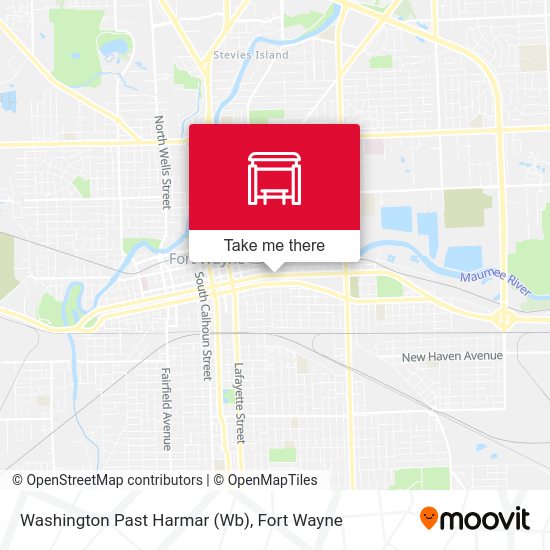 Mapa de Washington Past Harmar (Wb)
