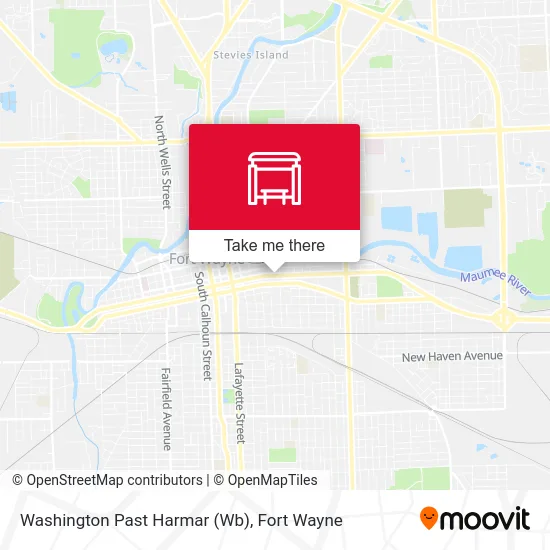 Mapa de Washington Past Harmar (Wb)