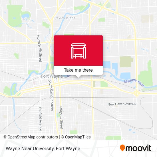 Wayne Near University map