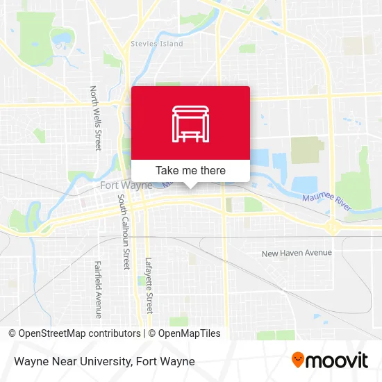 Mapa de Wayne Near University