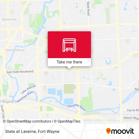 State at Laverne map