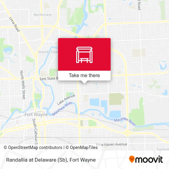 Mapa de Randallia at Delaware (Sb)