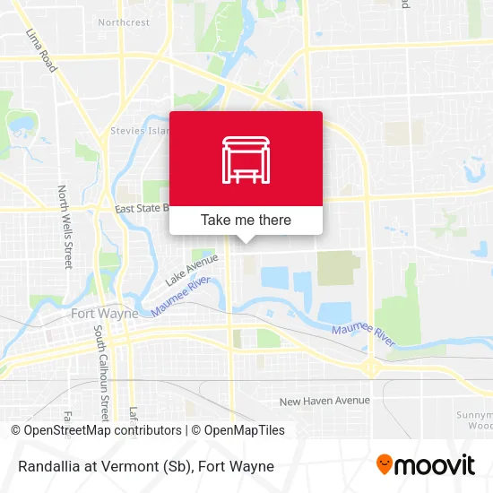 Mapa de Randallia at Vermont (Sb)