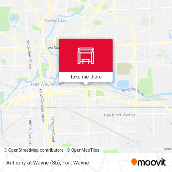 Mapa de Anthony at Wayne (Sb)