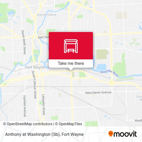 Anthony at Washington (Sb) map