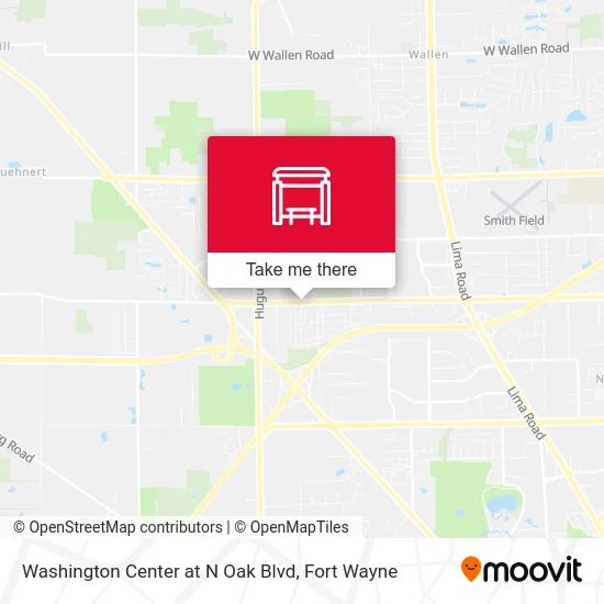 Mapa de Washington Center at N Oak Blvd