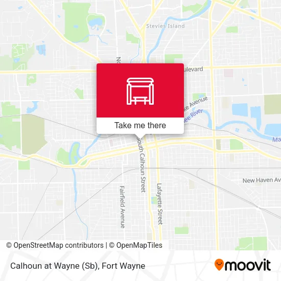 Mapa de Calhoun at Wayne (Sb)