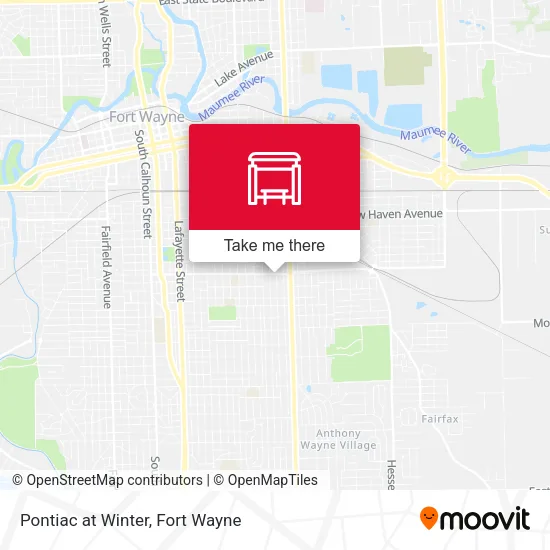 Mapa de Pontiac at Winter