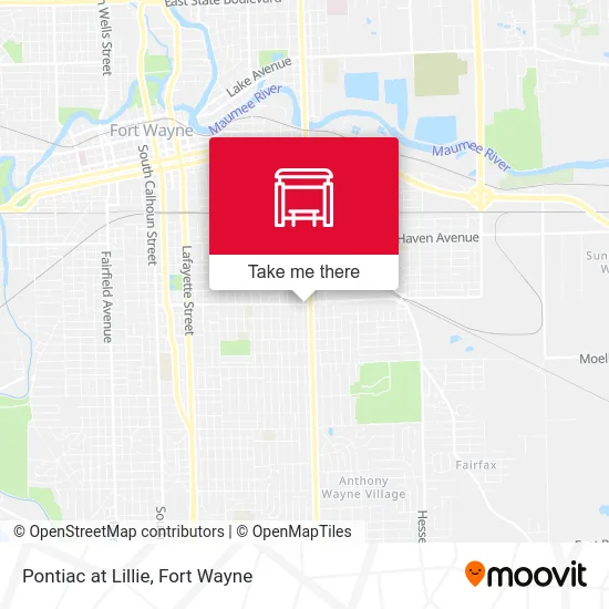 Mapa de Pontiac at Lillie