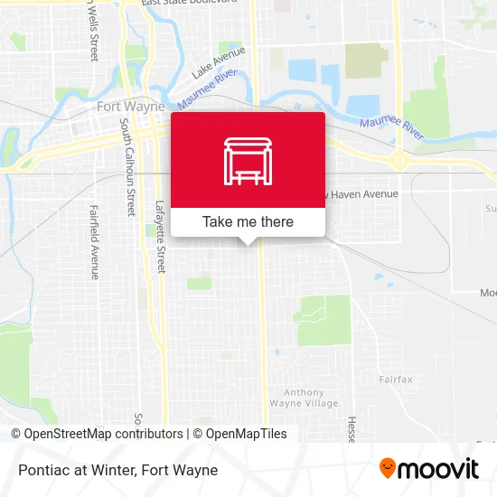 Mapa de Pontiac at Winter