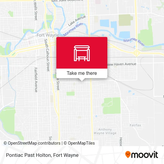 Mapa de Pontiac Past Holton