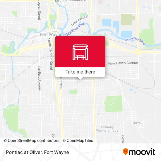 Mapa de Pontiac at Oliver