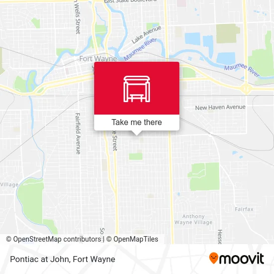 Mapa de Pontiac at John