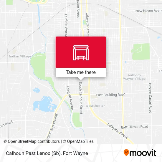 Mapa de Calhoun Past Lenox (Sb)