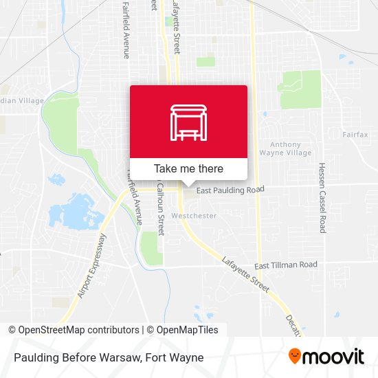 Paulding Before Warsaw map