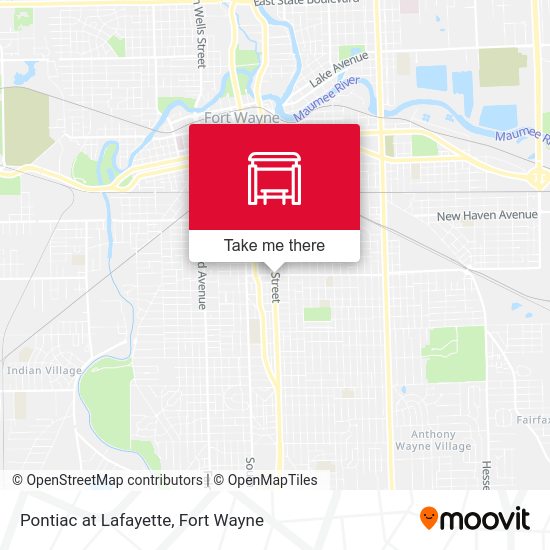 Pontiac at Lafayette map