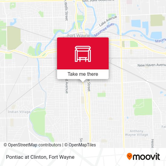 Pontiac at Clinton map