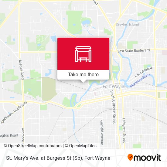 St. Mary's Ave. at Burgess St (Sb) map
