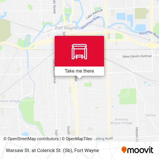 Warsaw St. at Colerick St. (Sb) map