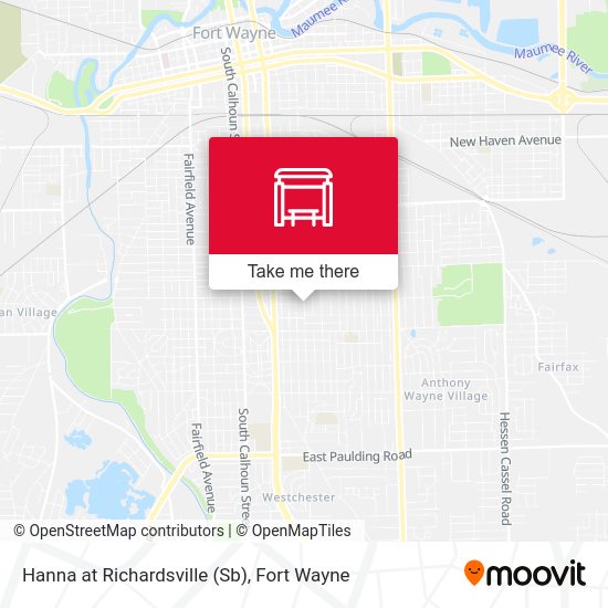 Hanna at Richardsville (Sb) map