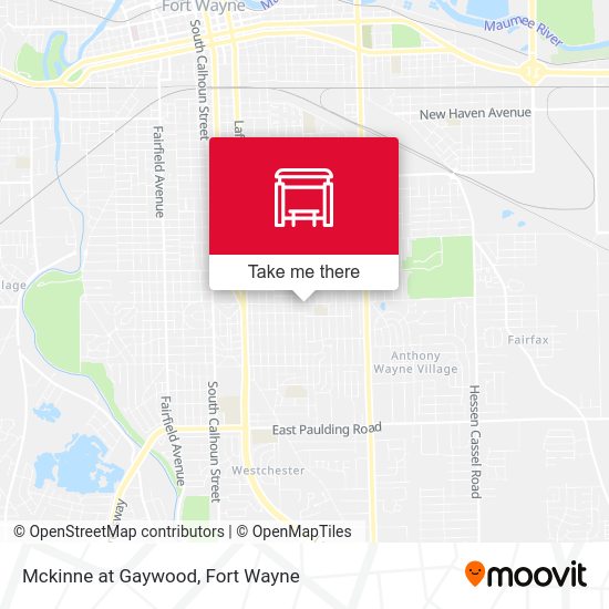 Mckinne at Gaywood map