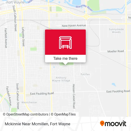 Mapa de Mckinnie Near Mcmillen