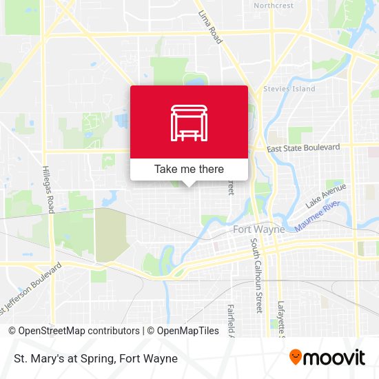 St. Mary's at Spring map