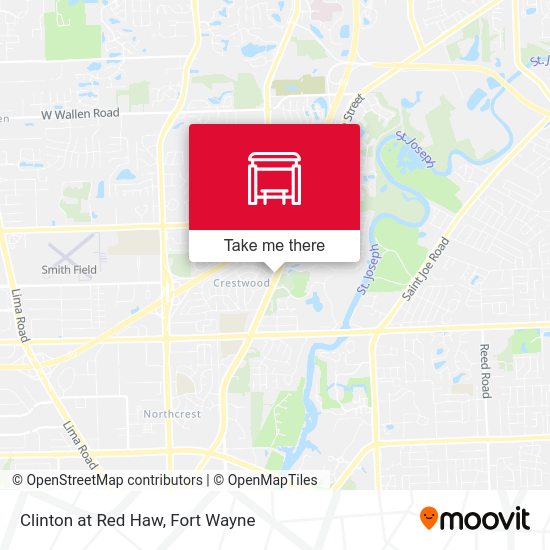 Clinton at Red Haw map