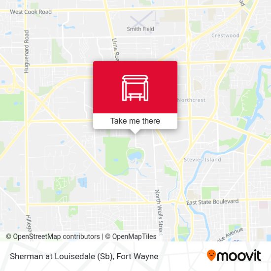 Sherman at Louisedale (Sb) map