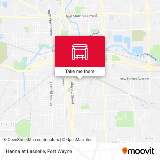 Hanna at Lasselle map