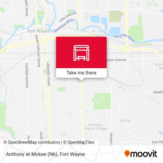 Anthony at Mckee (Nb) map