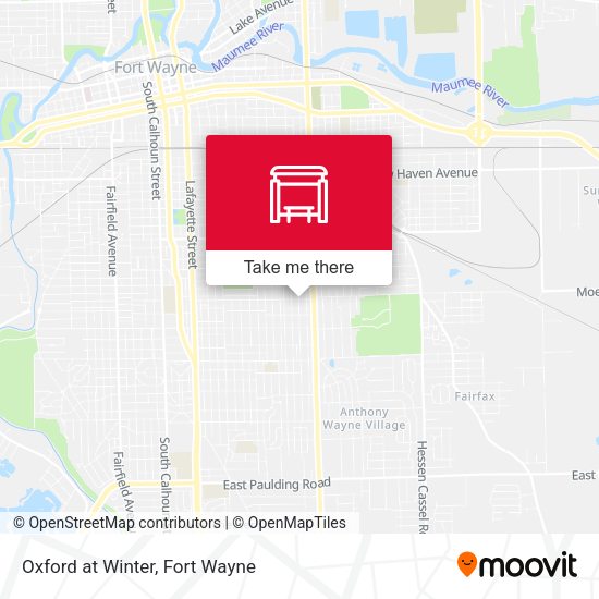 Oxford at Winter map
