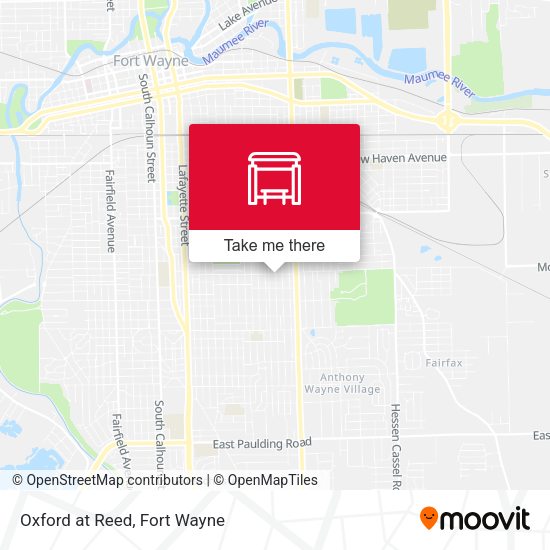 Oxford at Reed map