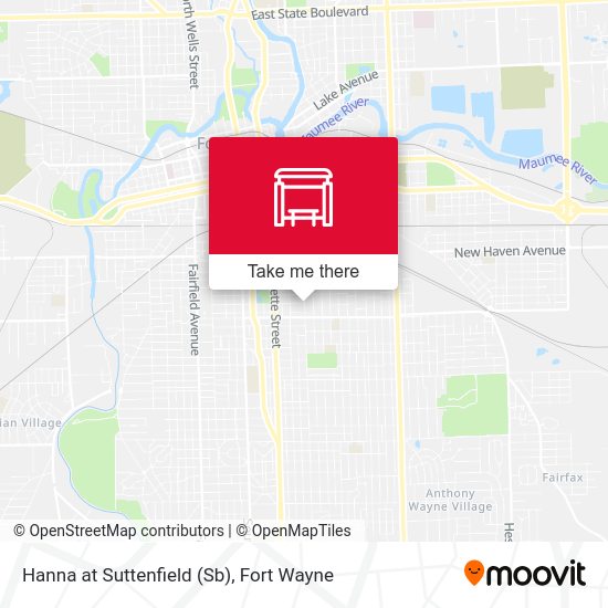 Hanna at Suttenfield (Sb) map