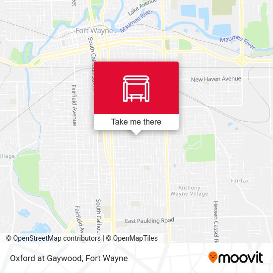 Oxford at Gaywood map