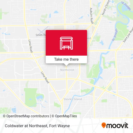 Mapa de Coldwater at Northeast