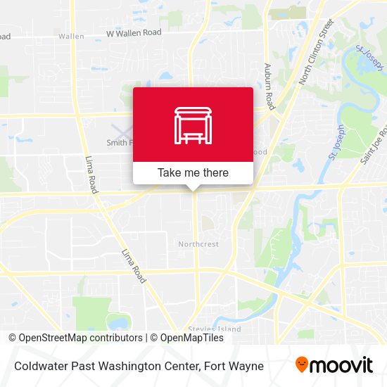 Coldwater Past Washington Center map
