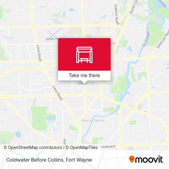 Coldwater Before Collins map
