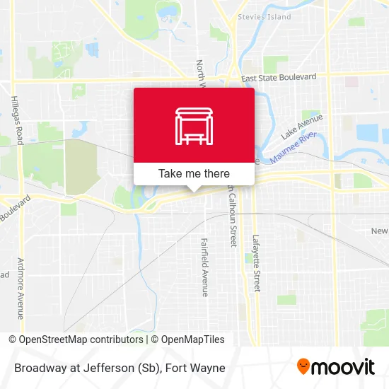 Mapa de Broadway at Jefferson (Sb)