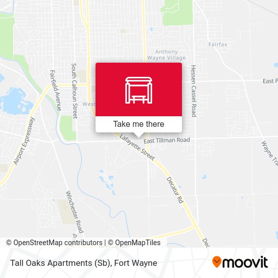 Mapa de Tall Oaks Apartments (Sb)