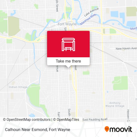 Calhoun Near Esmond map