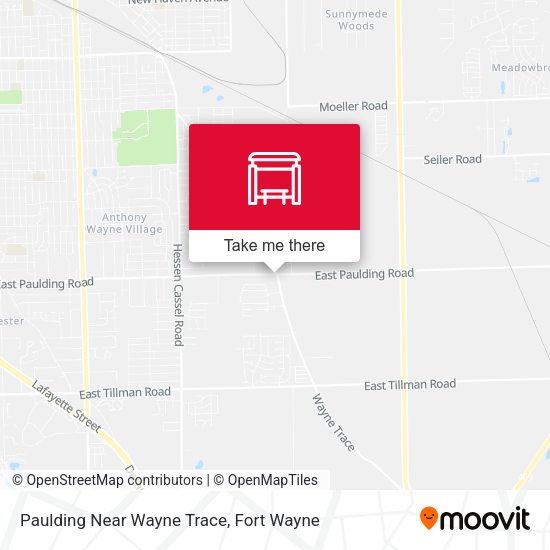 Paulding Near Wayne Trace map