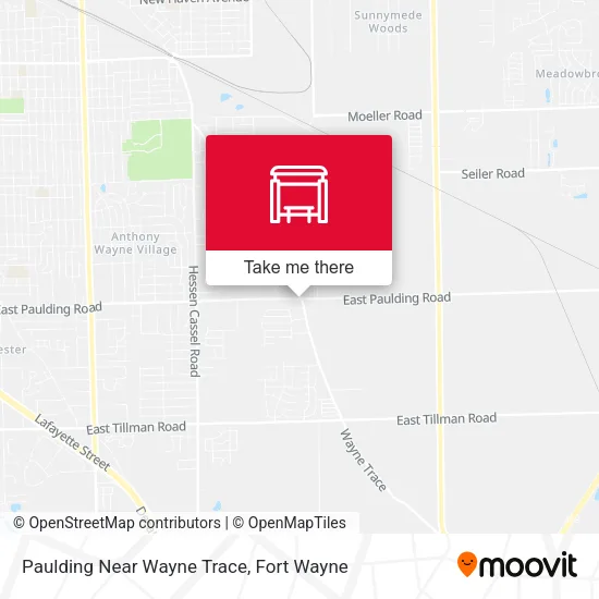 Mapa de Paulding Near Wayne Trace