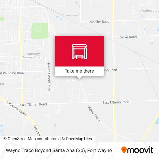 Mapa de Wayne Trace Beyond Santa Ana (Sb)