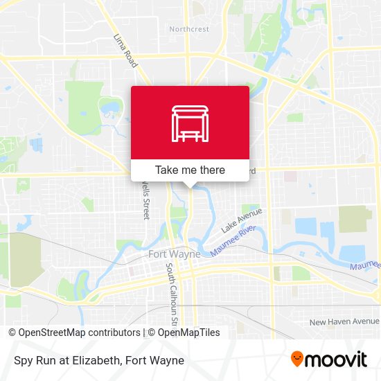 Spy Run at Elizabeth map